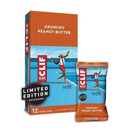 Barras energéticas CLIF BAR mantequilla de maní crujiente (barras de proteína de 2,4 onzas, 12 unidades)