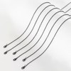 Lemonkey 24 Pack Necklace Chains Bulk,Black Plated DIY Cable Link