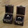 Ella Celebration 2pc Wood Ring Boxes for Wedding Ceremony Elegant