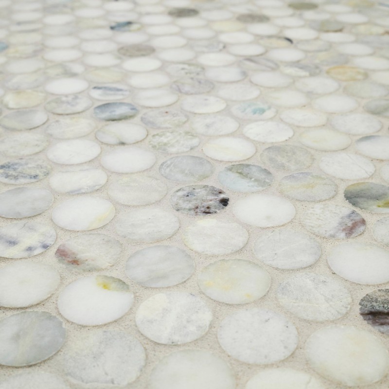 MSI Cloudland Round Pattern Polished Marble Mosaic Floor and Wall