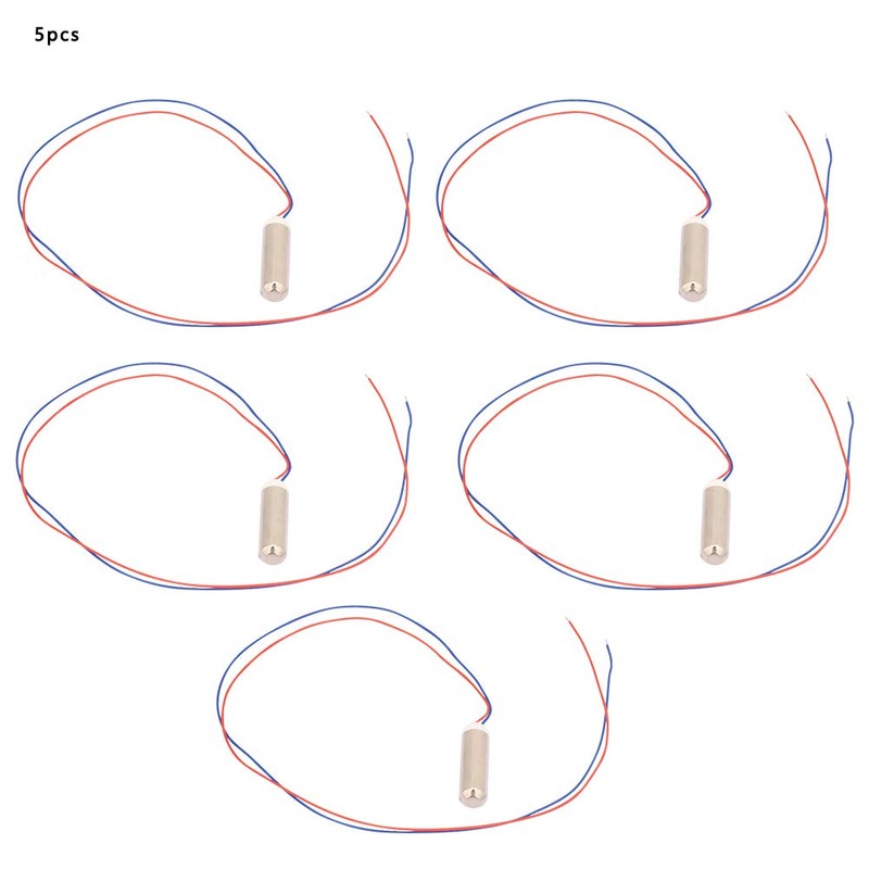 Coreless Vibration Motor, 5 Pieces 14500 rpm Waterproof Cylindrical Micro