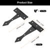 sourcing map 4 Inch Door Tee Hinge, 2Pcs t Strap
