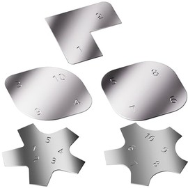 ACCUFINE Arc Shaped Drywall Skimming Blade for Finishing Inner Arc Skimming Blades Drywall Putty Knife Rounded Corners Drywall Taping Tools Corners Round construction spatulas