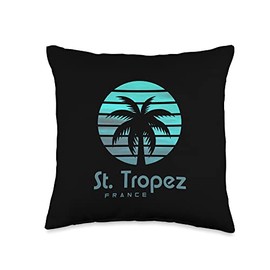 Frankreich St. Tropez Design St Tropez France Throw Pillow, 16x16, Multicolor