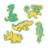 Baker Ross FE208 Jungle Animal Foam Stamps, Craft Stamps, Stamp