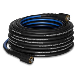 Kink Resistant 1/4" Pressure Washer Hose 25FT, 3600 PSI Flexible Power Washer Hose Replacement with M22-14mm Brass Thread Fittings, Replacement For Most Brand Pressure Washers