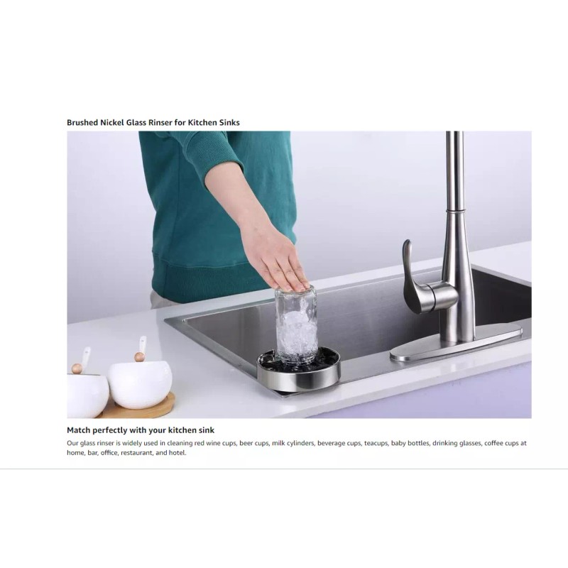 Ultimate Unicorn Automatic Glass Rinser Washer Cleaner Bar Sink Glass