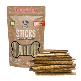 Premios para Perro  Palitos de Carnaza  Sabor Cacahuate  100 Natural  NO Almidones                                                                    