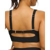 Daci - Parte superior de bikini push-up para mujer, talla