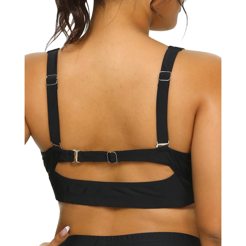 Daci - Parte superior de bikini push-up para mujer, talla