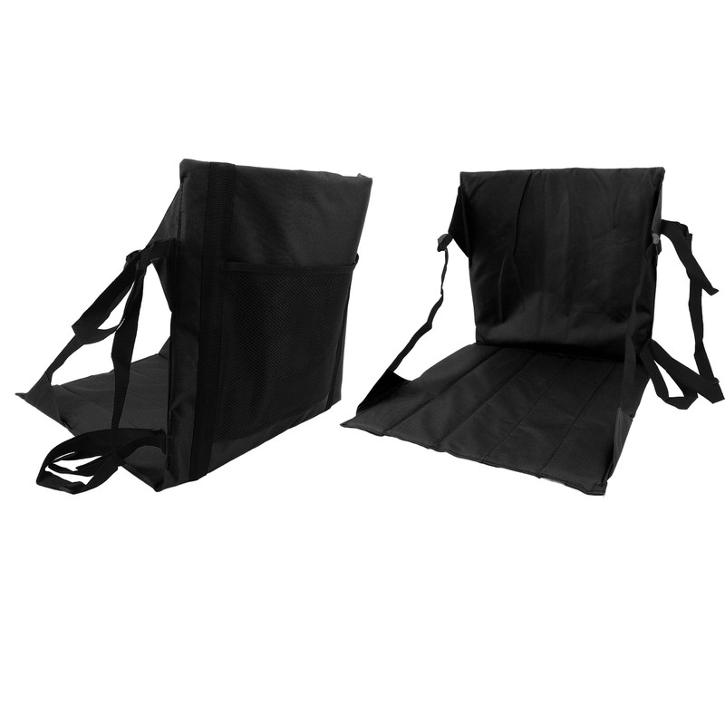 Foldable Seat Cushion Backrest Beach Chair Mat Single Person Portable