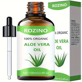 Pure Natural Organic Aloe Vera 0il，Multi-Purpose Skin & Hair Care Oil