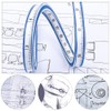 2 Pieces Curved Ruler Plastic Tape Measure Ruler 30cm Scale