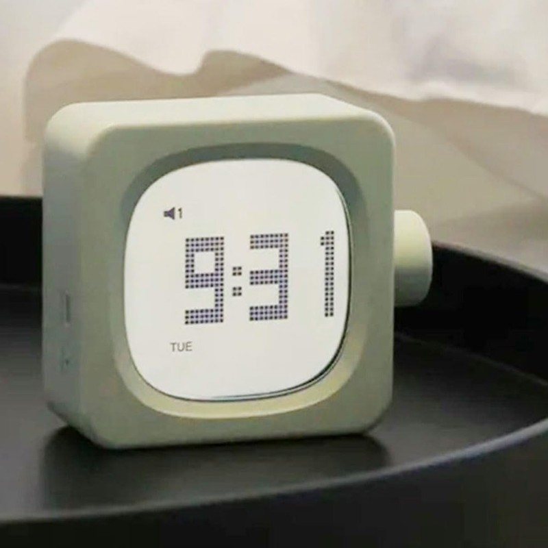 Snblzhef New Block Small Alarm Clock Novelty Student Clock Bedroom