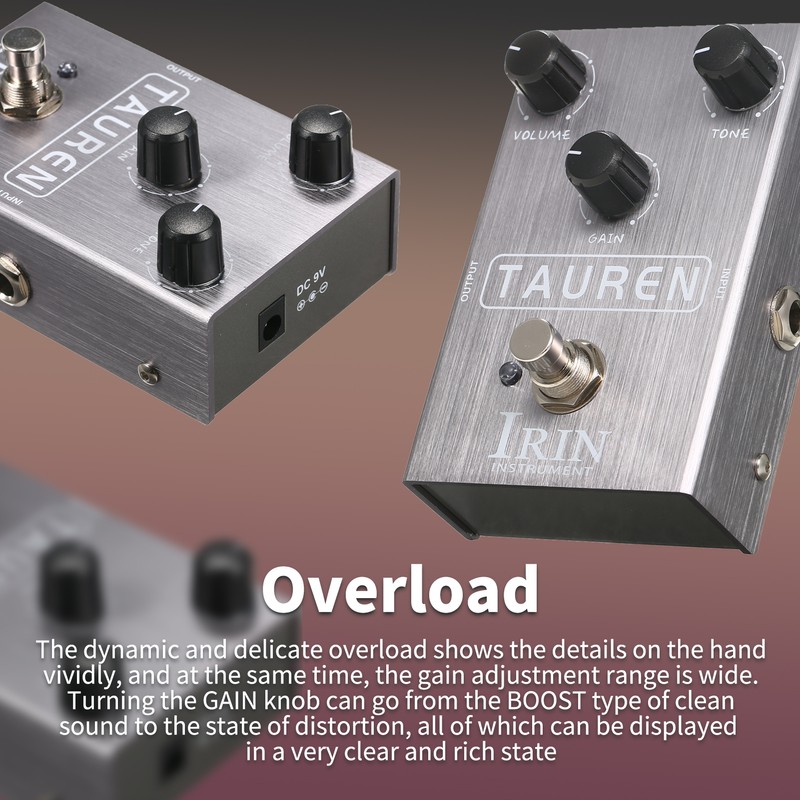 IRIN Overdrive Guitar Effect Pedal Mini Effector Guitar Effect Processor