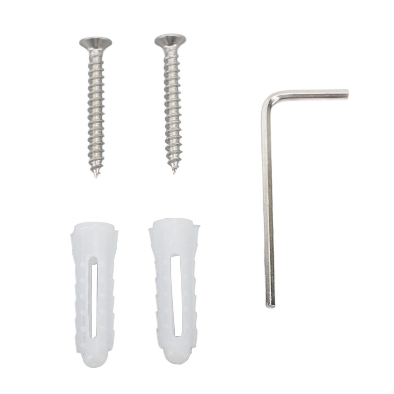 Bathroom Wall Shelf Space Aluminum and Acrylic Rustproof Punch Free