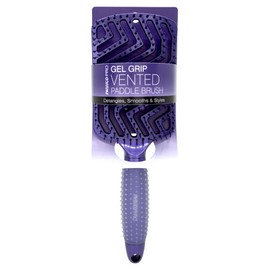Swissco Pro Gel Grip Vented Hair Brush Gloss (Electric Blue Gloss)