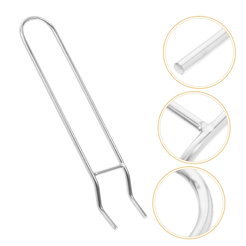 Abaodam Grill Grate Lifter Durable Stainless Steel Grill Hook for