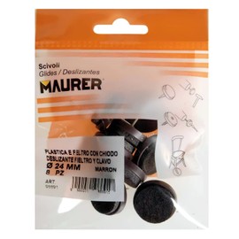 Brick 5130135 DESLIZANTE Maroon with Felt 24 (Pack of 8