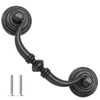 Uenhoy 6 Pack Black Bail Handle Drop Pulls 89mm/3.5" Hole