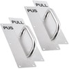MAHIONG 2 Sets 12 x 3 Inch Stainless Steel Door