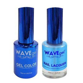 WAVEGEL Soak-Off Gel & Nail Lacquer Matching Duo Set - Royal Collection - #103 The Lake Behind The Kingdom I 0.5 Oz
