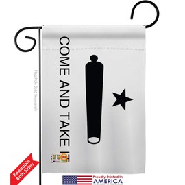 Come And Take It Garden Flag Set Mailbox Hanger Americana US Historic July Memorial Veteran Independence United State American Small Gift Yard House Banner Double-Sided Made In USA 13 X 18.5