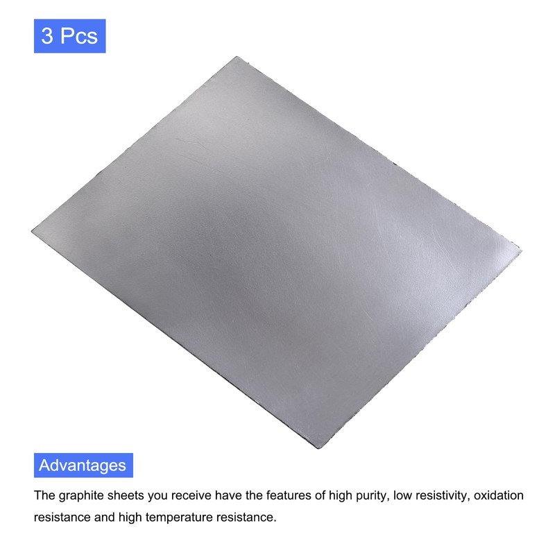 PATIKIL Graphite Flexible Foil Gasket Sheet, Graphite Foil Sheet, Graphite