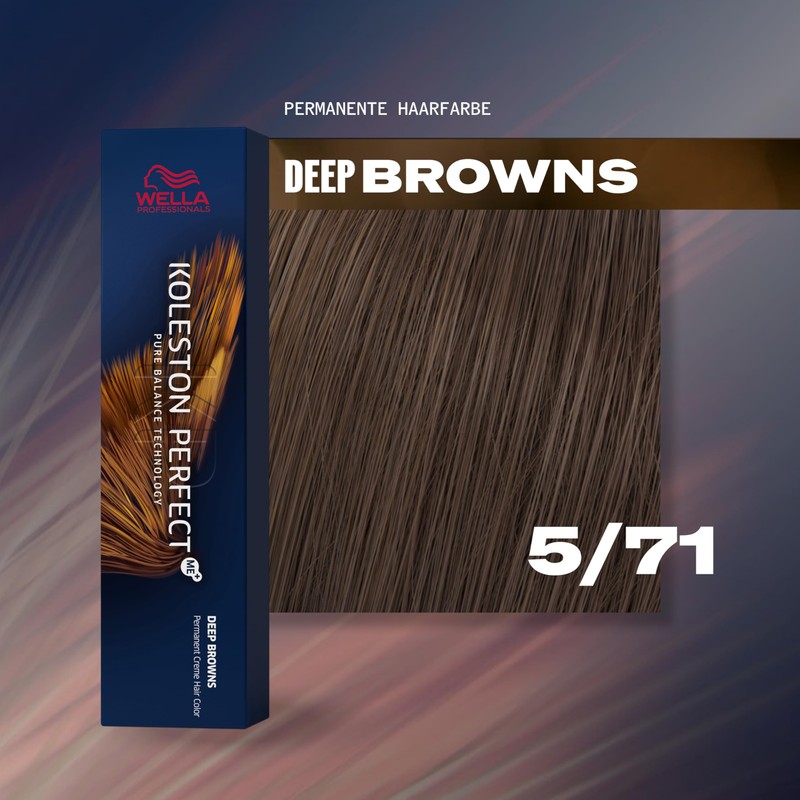 Wella Professionals Koleston Perfect Me Plus Deep Browns 5/71, Multi-Coloured,