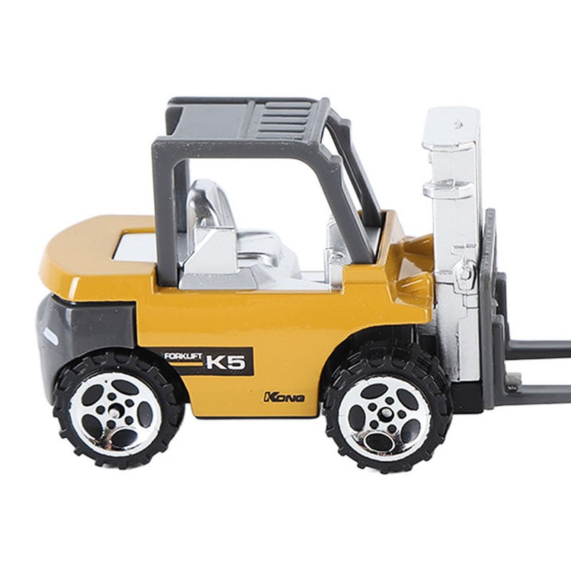6pcs 1:64 Construction Vehicle Toy Mini Decoration Alloy Construction Vehicle