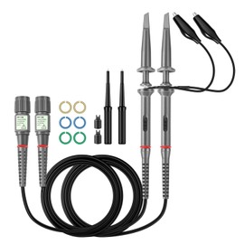 Hantek PP-150 2 PCS X1/X10 100MHz Oscilloscope Scope Clip Probes with Free Accessory Kit Pack for HP Tektronix Hitachi 200V-600V