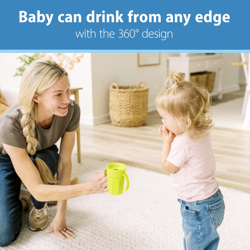 Dr. Brown's Milestones Cheers 360 Cup Spoutless Transition Cup with