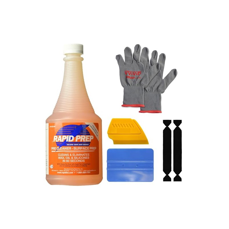 Rapid Prep Pre-Cleaner 32oz for Wax, Grease, and Oil Removal,