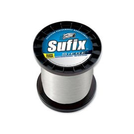 Sufix Siege 3000-Yards Spool Size Fishing Line (Clear, 8-Pound)