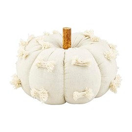Mud Pie Dot Pumpkin Sitter, Small, 8" x 6" x 6" Dia