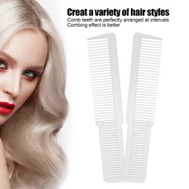 Pocket Comb, Electroplating Process Rounded Comb Teeth Hairdressing Comb Smooth Delicate Not Slide for Barber for Hair Salon(white)