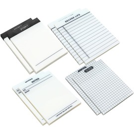 TEHAUX Bloc De Notas Con Cuadrícula 400 Hojas/8 Libros Pegatinas Autoadhesivas Para Oficina Escuela Y Hogar.