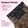 REECHO Hair Extensions, 4PCS Clip in Hair Extensions 14" Short