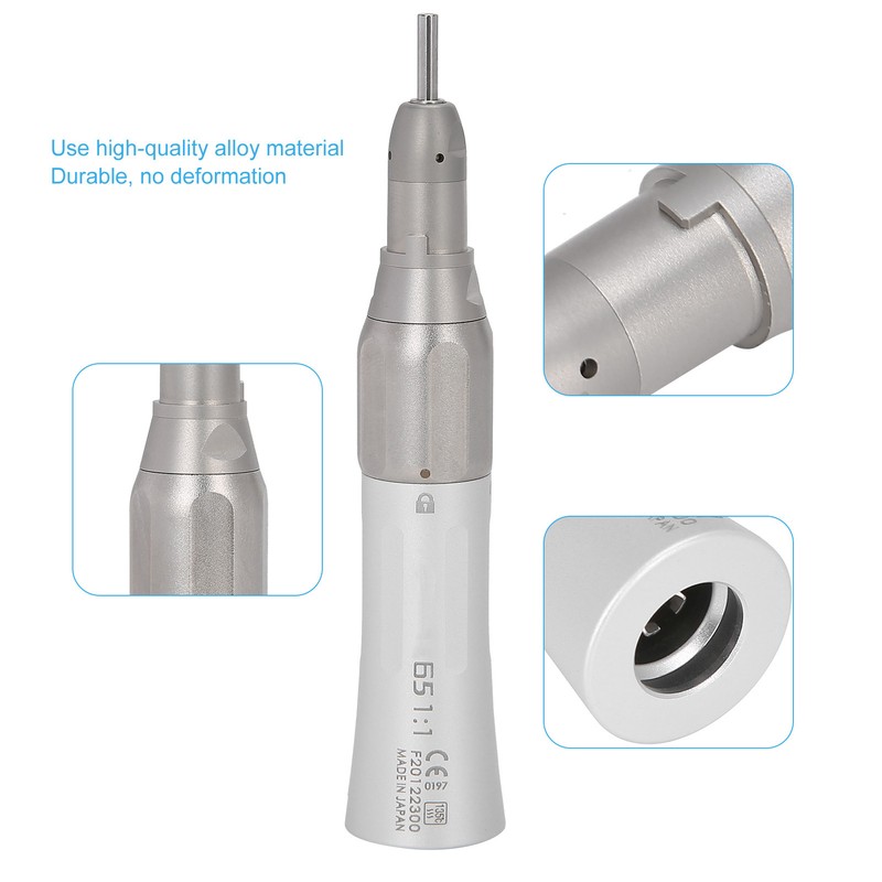 Dental Low Speed Handpiece Straight Nose for Teeth Cleaning Polishing