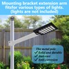 UNDADE Light Pole Mount, Solar Lighting Mounting Bracket Extension Pole