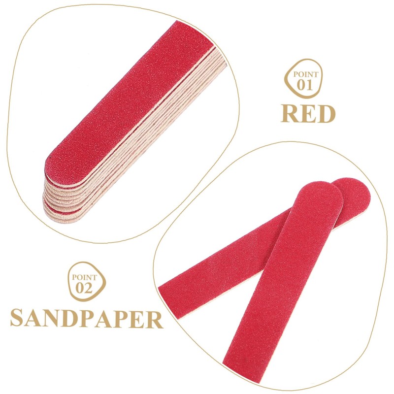 Hohopeti 40pcs Sanding Sticks Model Polishing Rods Wood Carving Tools