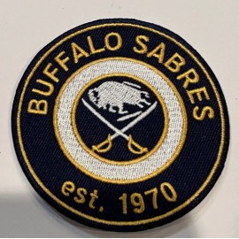 BUFFALO SABRES Vintage Style Embroidered Iron On Patch 3”x 3"  BEAUTIFUL!