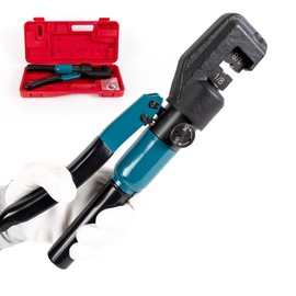 Muzata Custom Cable Railing Crimping Tool Hydraulic Crimper Hydraulic Crimping Tool for 1/8" Stainless Steel Cable Railing Kit Wire Rope Swaging Kit CR09