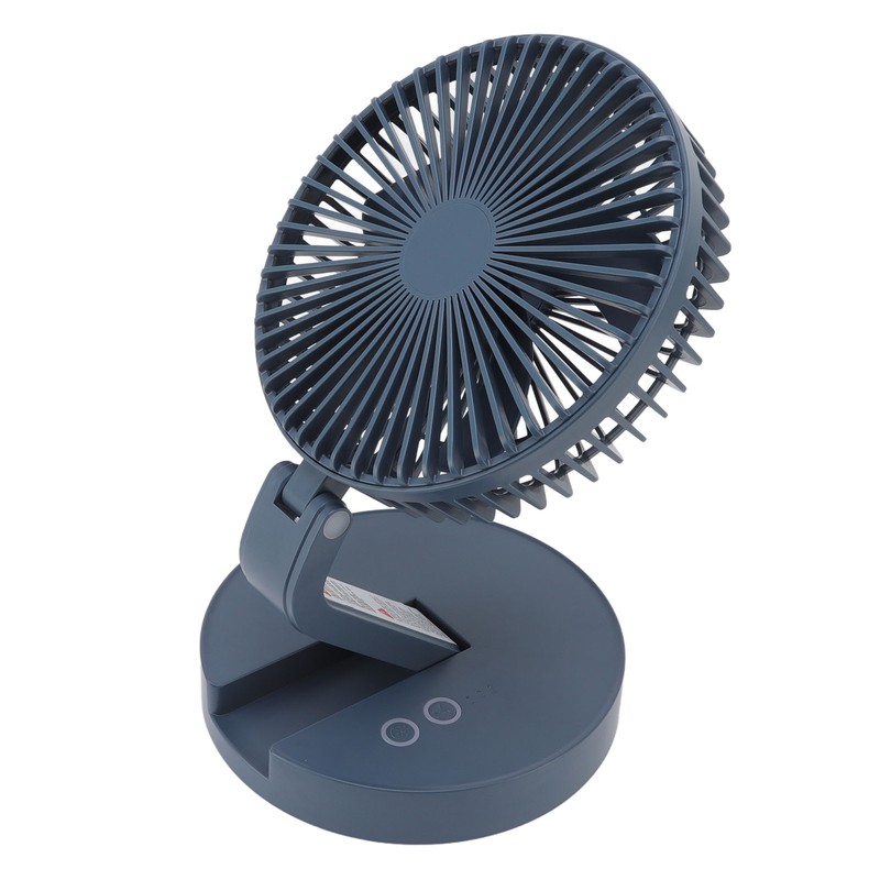 Desktop Folding Fan 3 Speeds USB Rechargeable Punch Free Electric