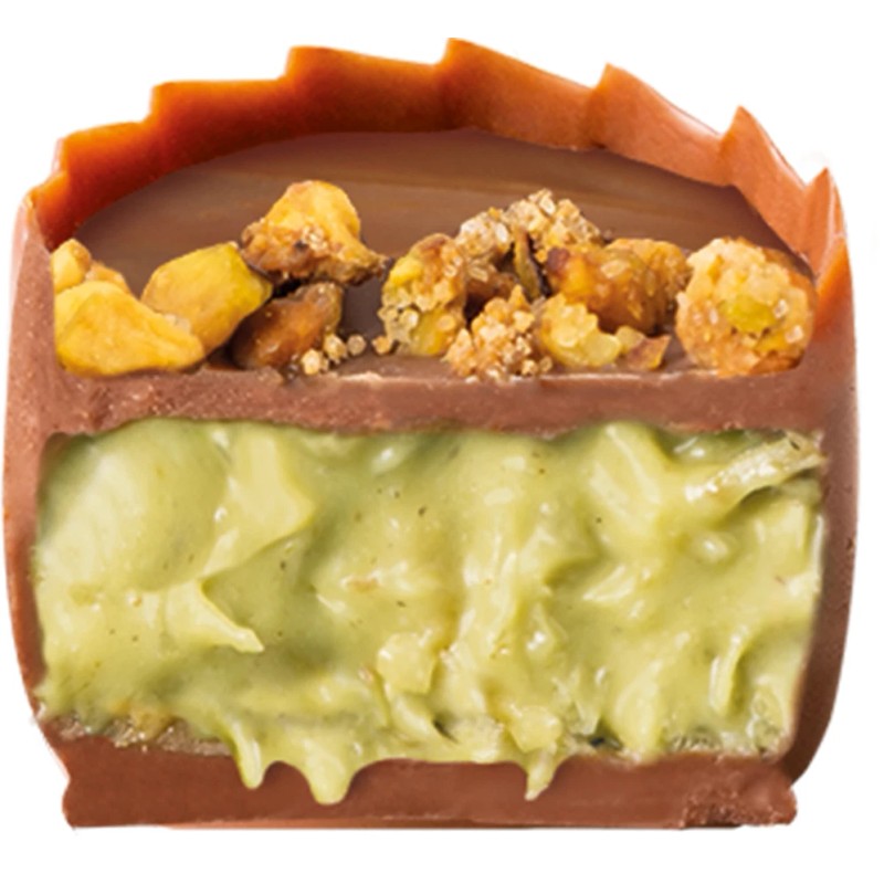 Bouchard Luxurious Dubai Chocolate With Pistachio & Knafeh, 41 Pieces