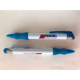 2 Merrem / Novaplus Shakespeare Pens with Clip & Grip - Red, White & Blue - New