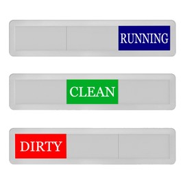 3 Status Dishwasher Cleaning Symbol Dishwasher Magnet Clean Dirty Sign, Clean Dirty Magnet for Dishwasher, Dirty Clean Dishwasher Magnet, Dishwasher Sign Clean Dirty for All Dishwashers