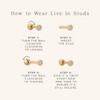 Gold Earrings for Women Trendy 14K Gold Plated Stud Earrings