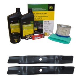 John Deere Original Equipment Model LX266 Maintenance Kit + Highlift Blades, 42C Mower Deck