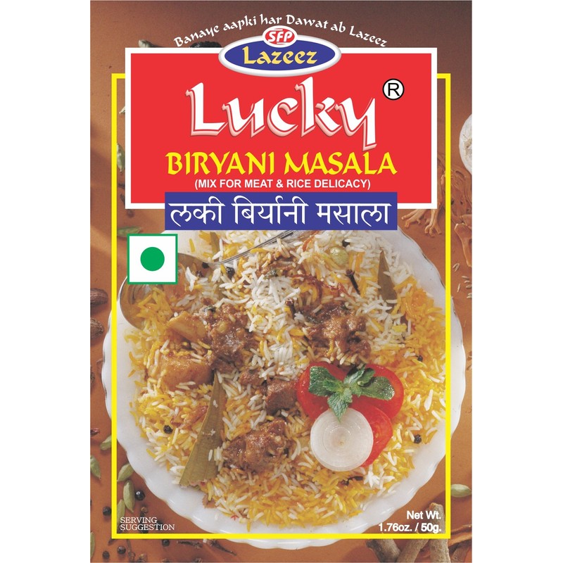 Lucky Masale 5 Count Combo Biryani Masala, 1.76 oz.